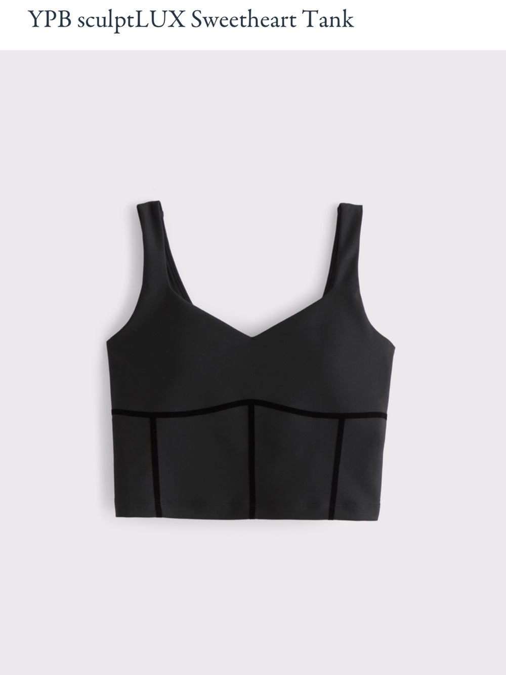 WT Abercrombie YPB SculptLUX Sweetheart Tank